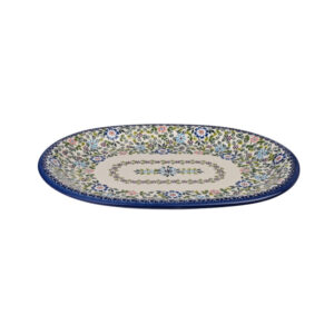 Talerz ceramiczny ręcznie malowany 36 owalny Olimp