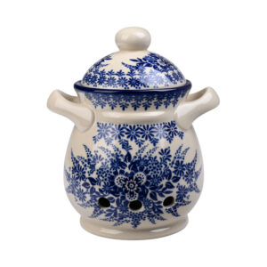 pojemnik ceramiczny ręcznie malowany na czosnek Olimp