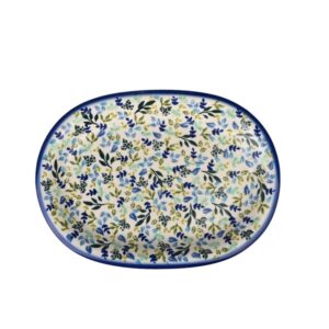 Talerz ceramiczny ręcznie malowany 29 owalny Olimp