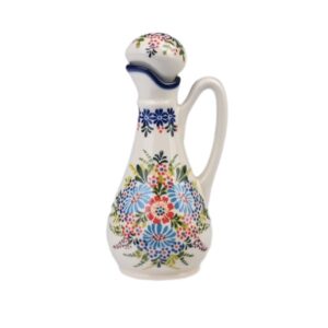 Pojemnik ceramiczny ręcznie malowany ocet/olej Olimp