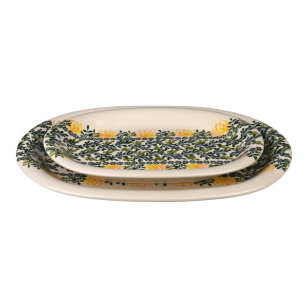 Talerz ceramiczny ręcznie malowany 29 owalny Olimp - obrazek 3