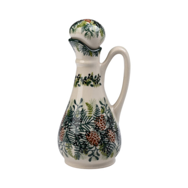 Pojemnik ceramiczny ręcznie malowany ocet/olej Olimp
