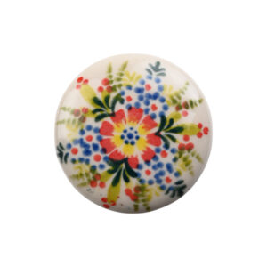 Magnes ceramiczny ręcznie malowany okrągły
