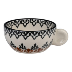 Miseczka ceramiczna ręcznie malowana na dipy z uchem Olimp