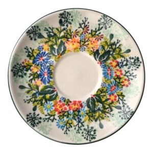Spodek ceramiczny ręcznie malowany 14 filiżanka Olimp