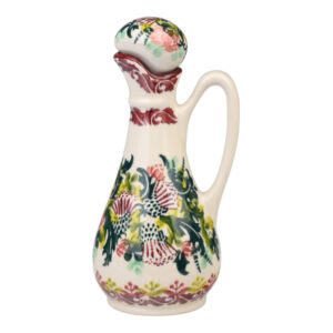Pojemnik ceramiczny ręcznie malowany ocet/olej Olimp
