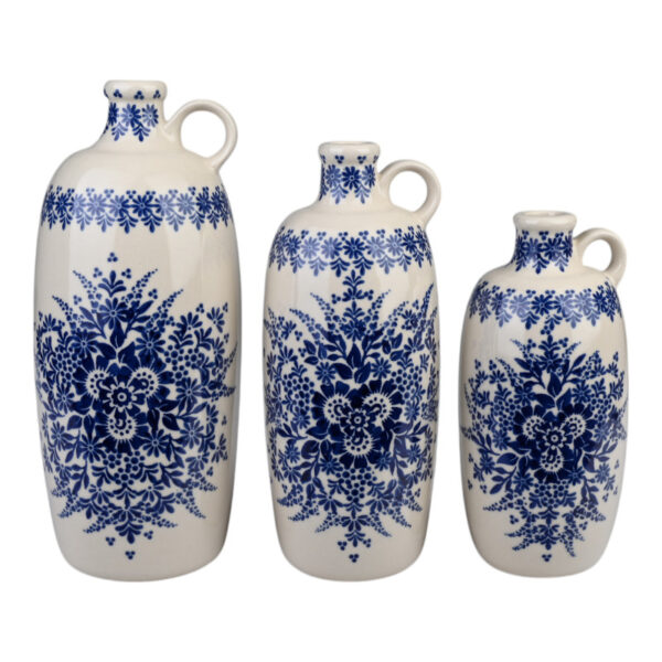 Butelka ceramiczna ręcznie malowana Oliwia 1,2L - obrazek 2