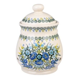 pojemnik ceramiczny ręcznie malowany na czosnek bez uszu Olimp