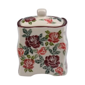 Pojemnik ceramiczny ręcznie malowany Fala mały
