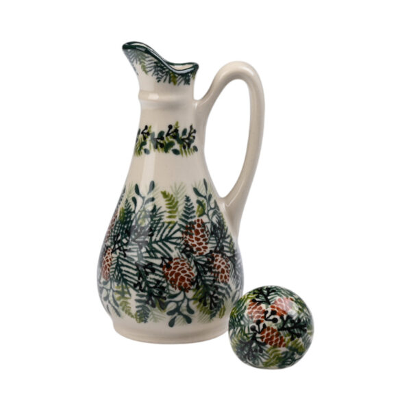 Pojemnik ceramiczny ręcznie malowany ocet/olej Olimp - obrazek 4