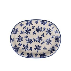 Talerz ceramiczny ręcznie malowany 36 owalny Olimp
