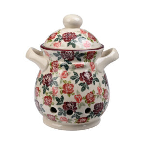 pojemnik ceramiczny ręcznie malowany na czosnek Olimp