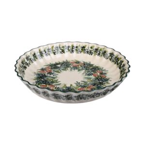 Naczynie ceramiczne ręcznie malowane tarta