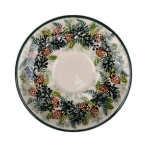 Spodek ceramiczny ręcznie malowany 14 filiżanka Olimp