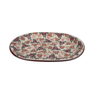 Talerz ceramiczny ręcznie malowany 36 owalny Olimp