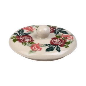 pokrywka ceramiczna ręcznie malowana na kubek