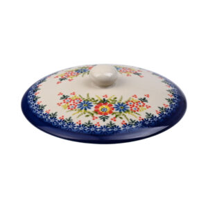 Pokrywka ceramiczna ręcznie malowana rondel Olimp