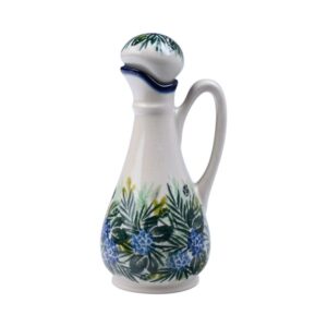Pojemnik ceramiczny ręcznie malowany ocet/olej Olimp