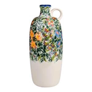 Butelka ceramiczna ręcznie malowana Oliwia 0,75L